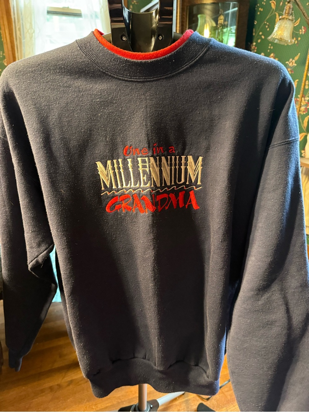 Vintage One in a Millennium Grandma Navy Crewneck Sweatshirt